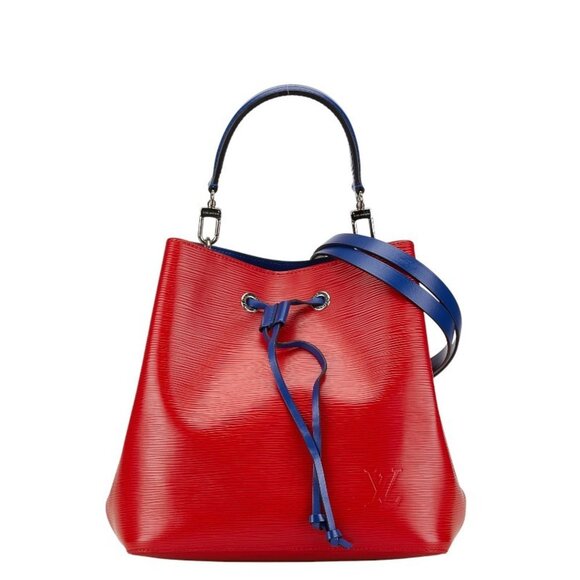 LOUIS VUITTON Blue Leather Shoulder Bag - Picture 1 of 8